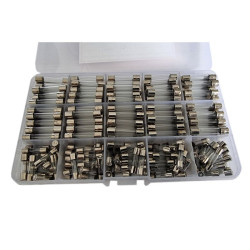 Zestaw bezpieczników szklanych WTA 250szt (szybkich) 5x20mm i 6x30mm / 012024