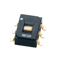 Przełącznik suwakowy, 2PDT, SMD, 100 mA, Nidec Components