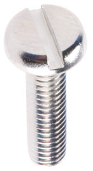 Śruby maszynowe M4 łeb z łbem walcowym soczewkowym Mosiądz długość 16.0mm skok 0.70mm