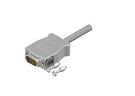Złącze D-Sub 9-pinowe Męski Proste Montaż na kablu