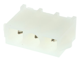 Listwa stykowa PCB 3-pinowe Universal MATE-N-LOK raster: 6.35 mm Prosty 1-rzędowe TE Connectivity Otwór przelotowy 600 V