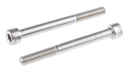 Śruba imbusowa M8 długość 80mm Nakrętka, gniazdo sześciokątne Stal nierdzewna RS PRO