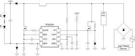 Phase dimmable, Single Stage boost controller for LED Lighting