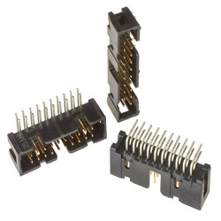 Wtyk PCB 20-pinowe raster: 2.54mm 2-rzędowe 3M Przewlekany