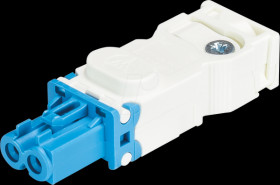 91.921.3353.0 Connector - screw connection, socket, light blue