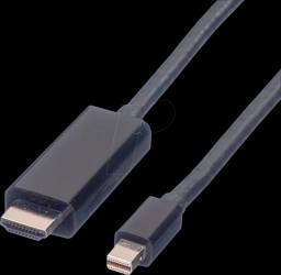 11.99.5796 Mini DisplayPort 1.2 to HDMI A connector, 4K at 60 Hz, 2.0 m