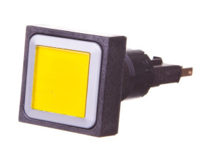 Napęd przycisku 25x25mm żółty bez samopowrotu z podświetleniem Q25LTR-GE/WB 086346