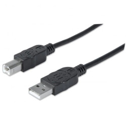 Kabel USB 2.0 AM-BM 1.8m do Drukarki Czarny Ekranowany