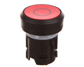 Przycisk 22mm tworzywo czerwony inskrypcja o płaski z samopowrotem SIRIUS ACT 3SU1000-0AB20-0AD0