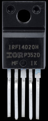 IRFI4020H-117P MOSFET, P-CH, 200V 9.1A 21W, TO-220-5-Fullpak