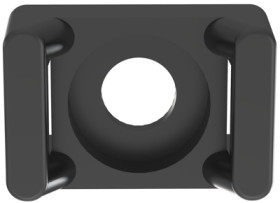 Mounting base, PA, black, (L x W x H) 16 x 10.7 x 7 mm, TM2S6-M0