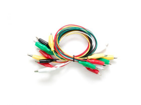 10pcs Alligator Clip Test Lead 500mm - 22AWG