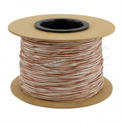 Kabel telekomunikacyjny krosówka TDY 2x0,5mm biało-brązowy 150V montażowy drut Mercor