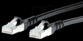 1308455000-E Patch cord RJ45 Cat.6A AWG26 S/FTP LSHF 5.0 m black