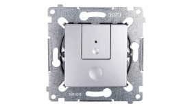 Simon 54 Ściemniacz Przyciskowy 40-300W Srebrny Mat D75310.01/43