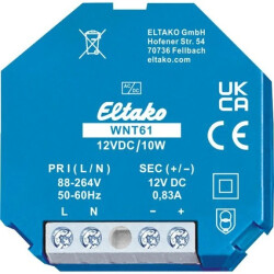 Szerokozakresowy zasilacz impulsowy 12V DC - WNT61-12VDC/10W