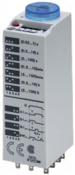 Time relay, 0.05 s to 100 h, 4 functions, 3 Form C (NO/NC), 230-240 VAC, 10 A/250 VAC, 85.03.0.024.0000