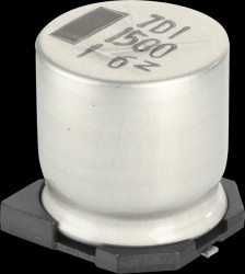 NACZ152M16V12.5X14 SMD-Capacitor, 1,5 mF, 16 V, 105 °C, 2000 h