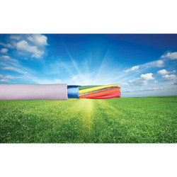 Alpha Wire 78343 SL005 EcoCable Mini Shielded 20AWG 3 Core Grey (30.5m Reel)