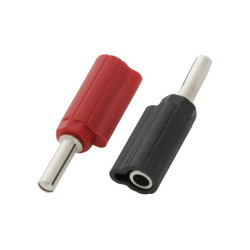 WTYK BANAN 4mm CZERWONY + GNIAZDO 4mm WG13