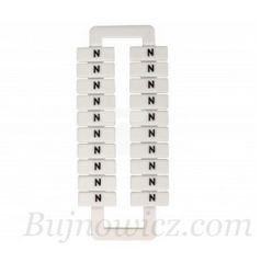 Oznacznik do zĹÄczek EURO 43192 " N " biaĹy
