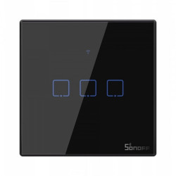 Sonoff T3EU3C-TX - włącznik ścienny dotykowy - 433MHz / WiFi - 3-kanałowy