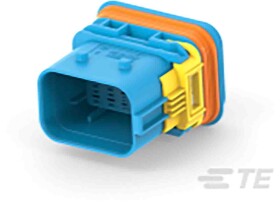 Złącze motoryzacyjne 22-pinowe TE Connectivity 4-rzędowe Męski Czarny LEAVYSEAL Kabel Obudowa końcówek męskich