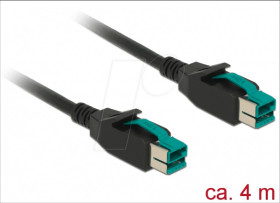 85495 PoweredUSB cable male 12V &gt; 12V, 4 m