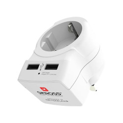 Adapter podróżny SKROSS Anglia 2xUSB, Dubaj Malta Cypr Irlandia