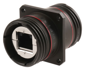 Złącze RJ45 Żeńskie do żeńskiego Złącze RJ45 Montaż na panelu Cat5e Amphenol Socapex, proste 8-żyłowe