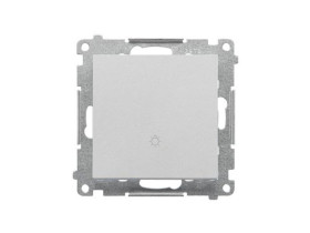 SIMON 55 Wyłącznik zwierny przycisk „światło” szybkozłącza aluminium mat TS1.01/143 KONTAKT SIMON