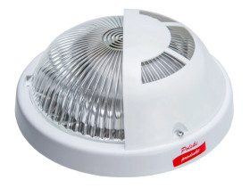 Oprawa EMOTION, E27, 60W, biała-polipropylen, klosz przeźroczysty-szkło, IP44, osłona A2250