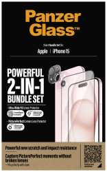 PanzerGlass 2-in-1-Pack Szkło ochronne na wyświetlacz Apple iPhone 15 1 szt. B1136+2809