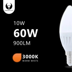 Żarówka LED E14 C37 10W 230V 3000K 900lm ceramiczna Forever Light RTV003444