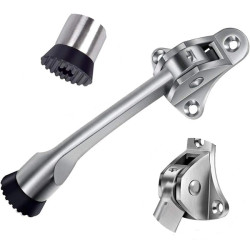 Ogranicznik do drzwi srebrna nóżka 12cm podpora uniwersalna