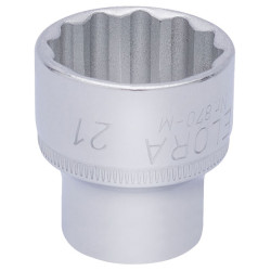 Elora 25979 21mm 3/8&quot; Square Drive Bi-hexagon Socket