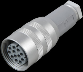 932-630-106 11-pin + PE plug-in socket, straight, RBC162/1