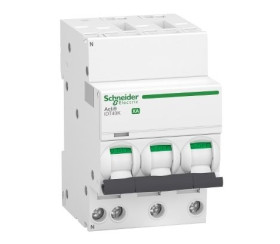Wyłącznik nadprądowy MCB, Typ C, 3+N, 25A, 230V, na szynę DIN, Schneider Electric, Acti9 iDT40K XA