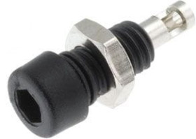 PJ224M5 gniazdo bananowe na panel 2mm 10A / 60V; czarny