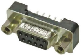 Złącze D-Sub 9-pinowe Męski Proste Przewlekany Złoto
