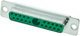 Złącze D-Sub 5-pinowe Żeński Proste Montaż na panelu Złoto