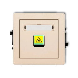 DECO Mechanizm gniazda światłowodowego/optycznego pojedynczego beżowy 1DGOP-1