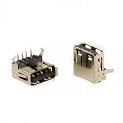 ZŁĄCZE USB-S-1A-RB GNIAZDO KĄTOWE CZARNE