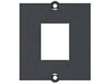 Ramka modułowa inform. mocow. metal. 1xKeystone czarna (917.062)