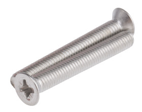 Śruby maszynowe M6 łeb z łbem stożkowym Stal nierdzewna długość 45.0mm skok 1.0mm