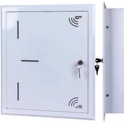 Szafka multimedialna lokalowa 340x400x75mm biała podtynkowa