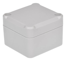 Z117JpH TM ABS - Obudowa hermetyczna Z117 jasny dół - bezbarwna góra z uszczelką i tulejkami mosiężnymi ABS