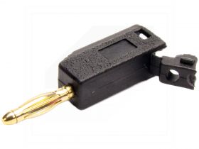 Wtyk bananowy 2mm;25.206.2;10A;60V; czarny;wtykany(gniazdo ban.2mm)