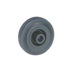 Kółko do wózka, Lite, Guma, Czarny, obc.: 100kg, śred.: 100mm, szer.: 35mm