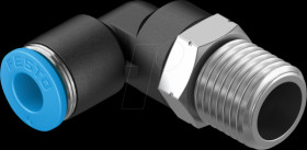 153047 Push-in fitting, L-shaped, with external hexagon, R1/4 &lt;&gt; dia. 6